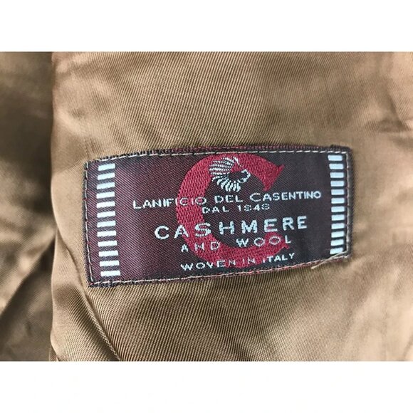 Vito Rufolo Mens Brown Pockets Long Sleeve Notch Collared Blazer Jacket Size L - Picture 8 of 10